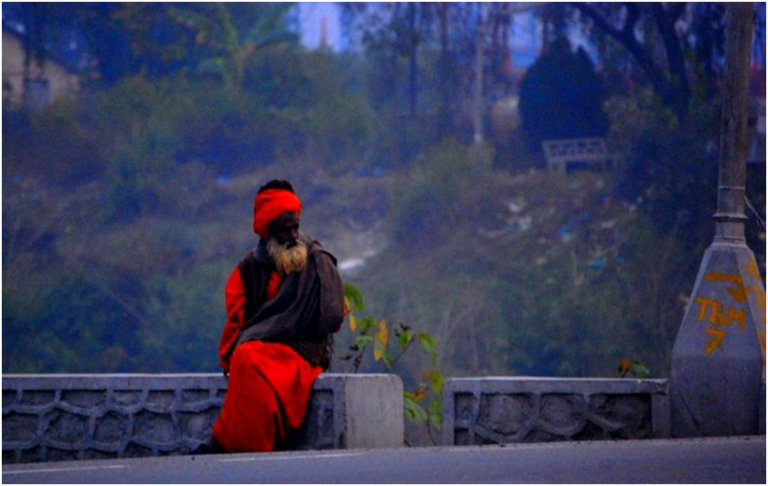 In the lap of the Ganges